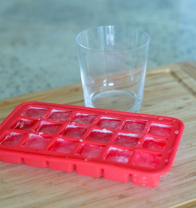 Internet's Best Silicone Mini Ice Cube Tray | Waffle Ice Mold | Candy Cake Chocolate Mold | Red N17