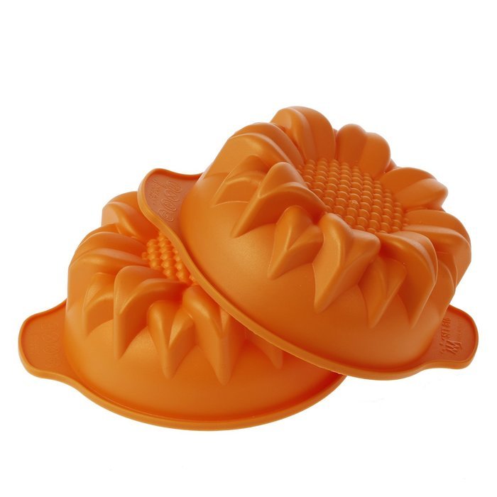 Silikomart Silicone Fancy and Function Bakeware Collection Small Cake Pans, Rose, Set of 2 N4