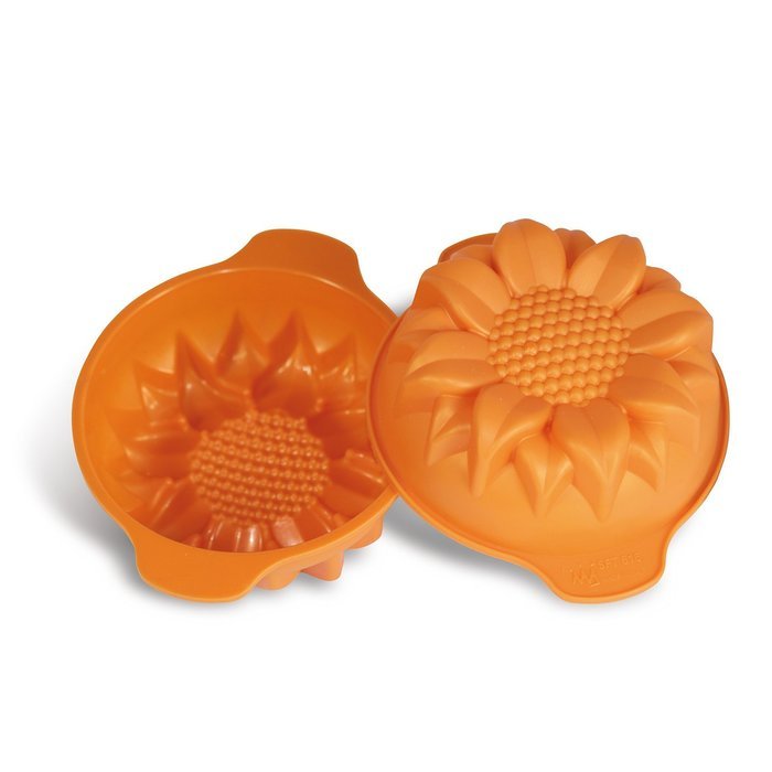 Silikomart Silicone Fancy and Function Bakeware Collection Small Cake Pans, Rose, Set of 2 N5