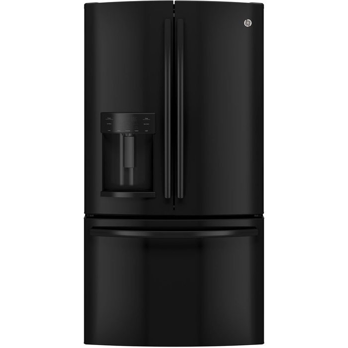 GE GFE28HGHBB 27.7 Cu. Ft. Black French Door Refrigerator - Energy Star N2