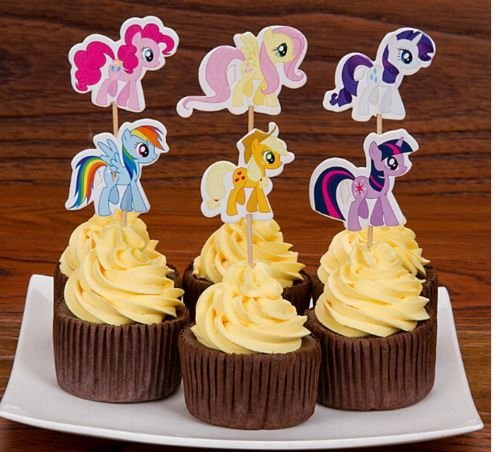 My Little Pony Cupcake Picks Set of 12