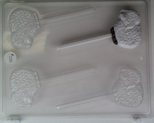 Cute textured sheep E038 Easter Chocolate Candy Mold