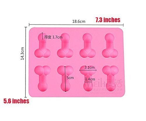 LMS Novelty Fun Stag Party spoof Penis Shaped Mould Bachelorette Party, Cake mold,Chocolate Mould,Pudding mold... N3
