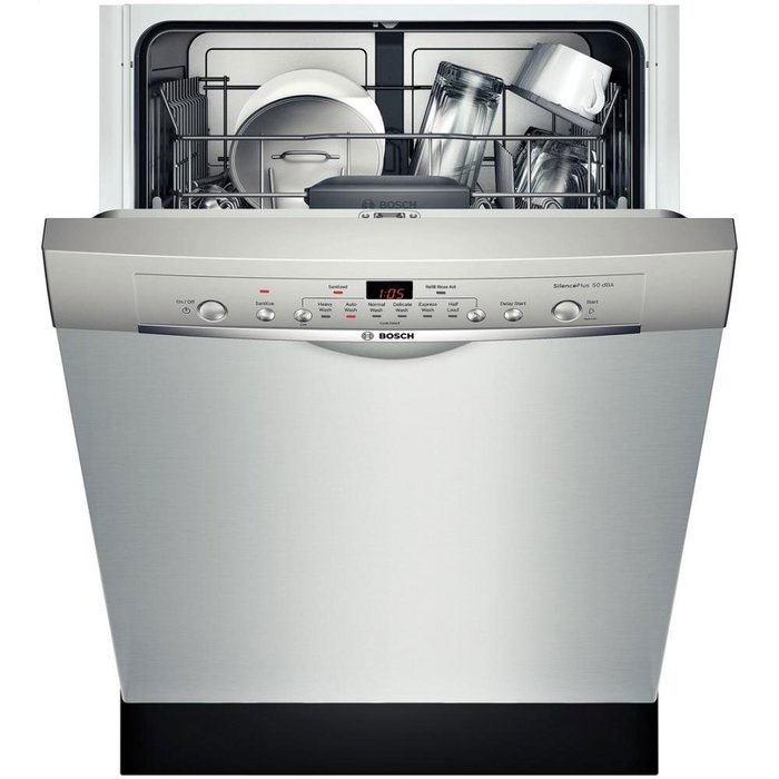 Ascenta SHE3AR75UC 24" Full Console Built-In Dishwasher with 6 Wash Cycles 14 Place Settings 24/7 Overflow Leak... N2