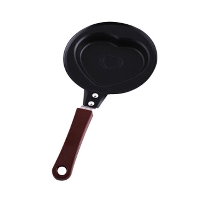 Sweet Heart Mini Poached Egg Pan Nonstick Cast Iron Skillet/Best Gift(4.7*5.5'')