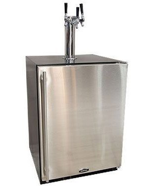 Marvel Built-In Kegerator - X-CLUSIVE Premium 1 Faucet Home Brew Keg Tapping Kit - Overlay Door N2