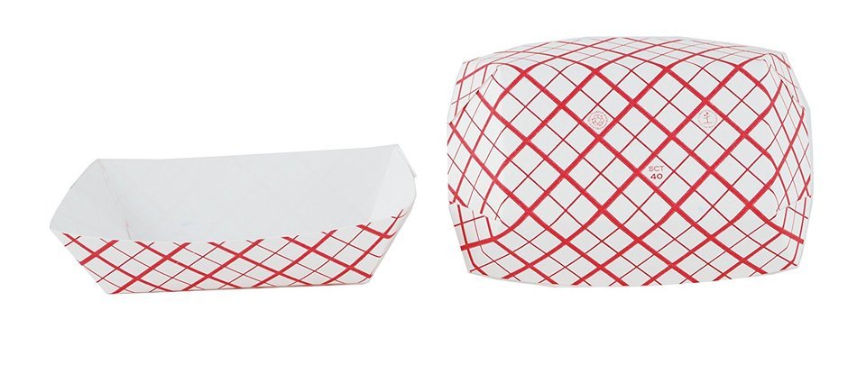 Southern Champion Tray Southland Paperboard Red Check Food Tray (Multiple Sizes Available) N30