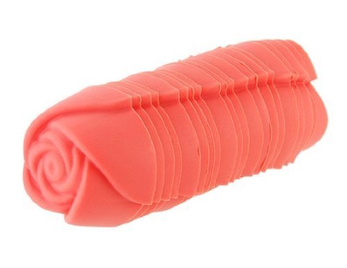 20Pcs Rose Shaped Silicone Cake Mould N4