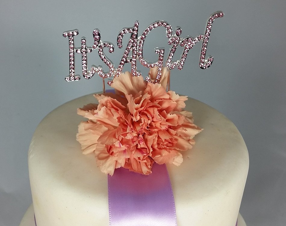 40 & Fabulous Rhinestone Crystal Cake Topper Silver, Gold Numbers, Letters, Bling Love, Wedding, Birthday, Anniversary... N4