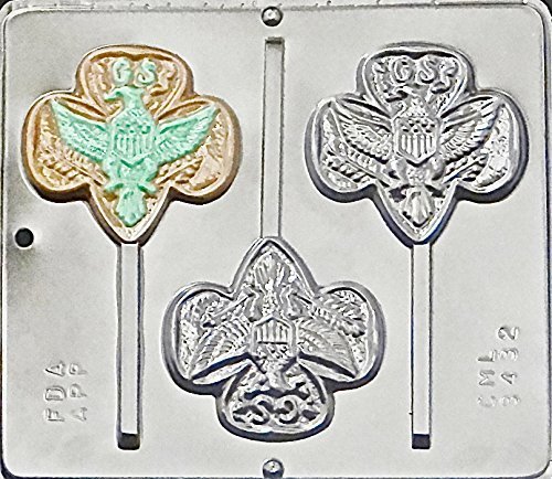 Girl Scout Lollipop Chocolate Candy Mold 3432
