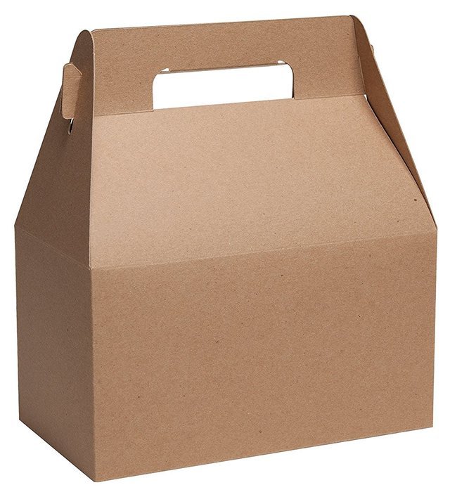 Gable Box Deluxe Food Container by Tap - 50 Quantity (Kraft) N2