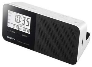 AM/FM Clock Radio - White
