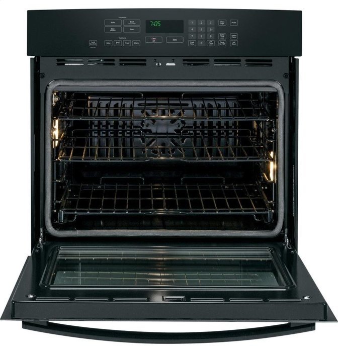 GE PT7050DFBB Profile 30" Black Electric Single Wall Oven - Convection N6