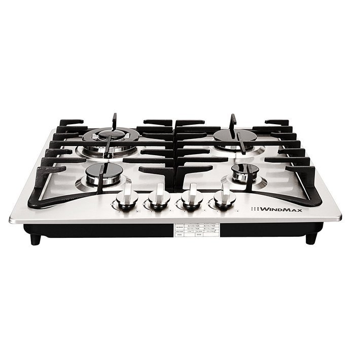WindMax&reg; 23" Stainless Steel 4 Burner Built-In Stoves LPG/NG Gas Cooktops Cooker N3