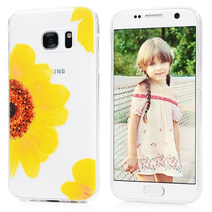 Badalink Galaxy S7 TPU Case Shockproof Soft TPU Flexible Easy Grip Rubber Bumper Slip Resistant Protective Colorful... N38