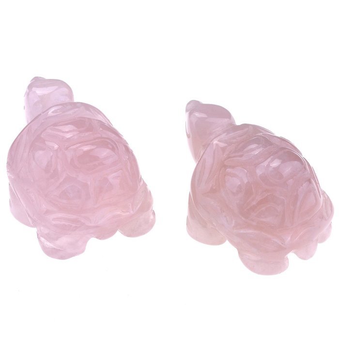 JOVIVI 1pc Natural Carved Gemstones Tortoise Figurine 1.5'' Room Decoration, with Gift Box (Opalite) N14