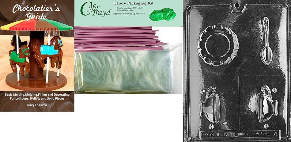 Cybrtrayd D078 Tea Cup Chocolate Candy Mold with Exclusive Cybrtrayd Copyrighted Chocolate Molding Instructions N7