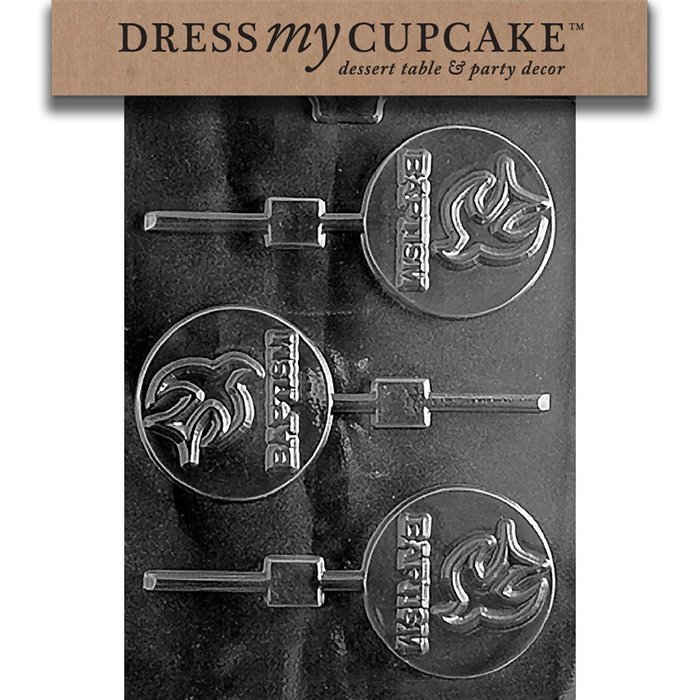 Dress My Cupcake Chocolate Candy Mold - Confirmation Lollipop Mold For Candy & Soap Making