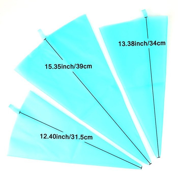 Piping Bags, MCIRCO 3 Sizes Reusable Pastry Bags Silicone Icing Bag Cake Decorating Supplies Cupcake Macaron Cake... N6