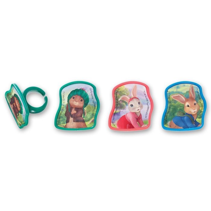 DecoPac Peter Rabbit and Friends Cupcake Rings (12 Count)