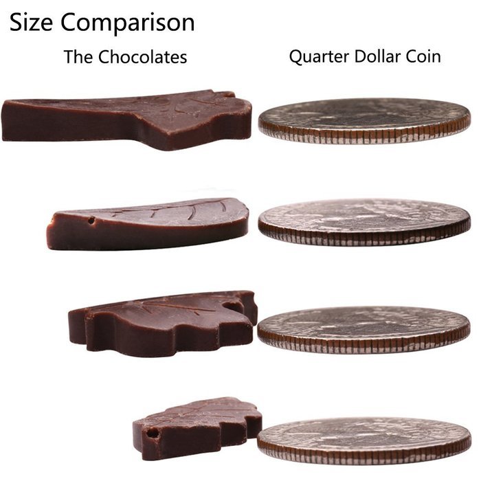 Candy Making Molds, 2PCS YYP [24 Cavity Tree Leaf Shape Mold] Silicone Candy Molds for Home Baking - Reusable... N7