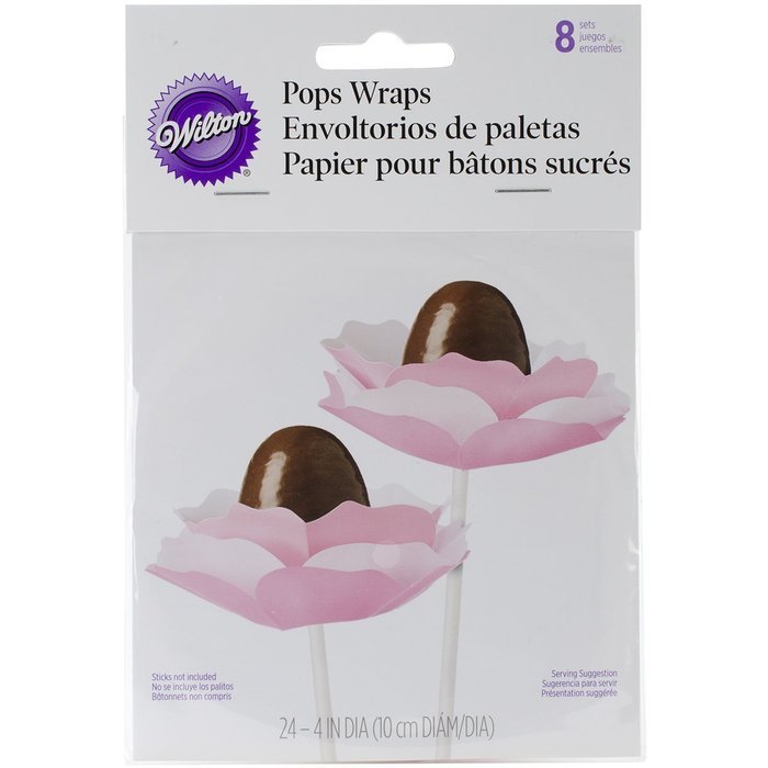 Wilton POPS Silver Foil Wraps, 12-Count N16