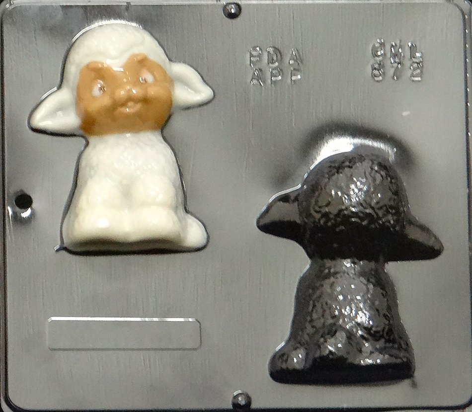 4 1/4" Lamb Assembly Chocolate Candy Mold Easter 872