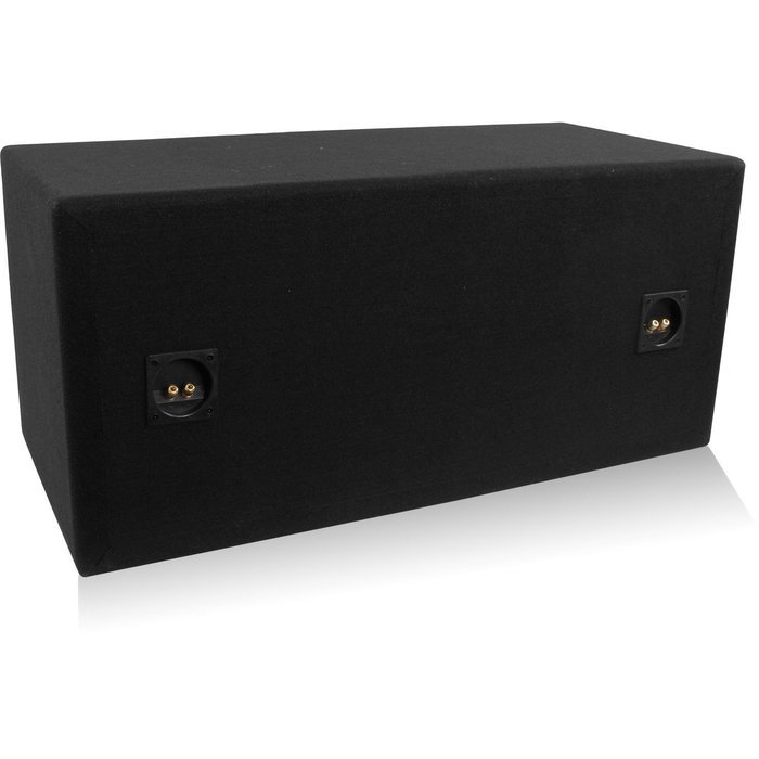 Belva Dual 12-inch Car Subwoofer Box Sealed and Ported 3/4-inch MDF Prelined Polyfil Includes Custom Blue Baffle... N9