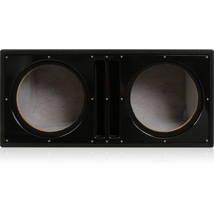 Belva Dual 12-inch Car Subwoofer Box Sealed and Ported 3/4-inch MDF Prelined Polyfil Includes Custom Blue Baffle... N11
