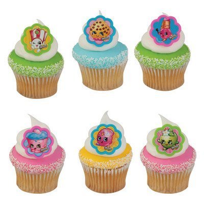 Shopkins Cupcake Topper Rings - Set of 12