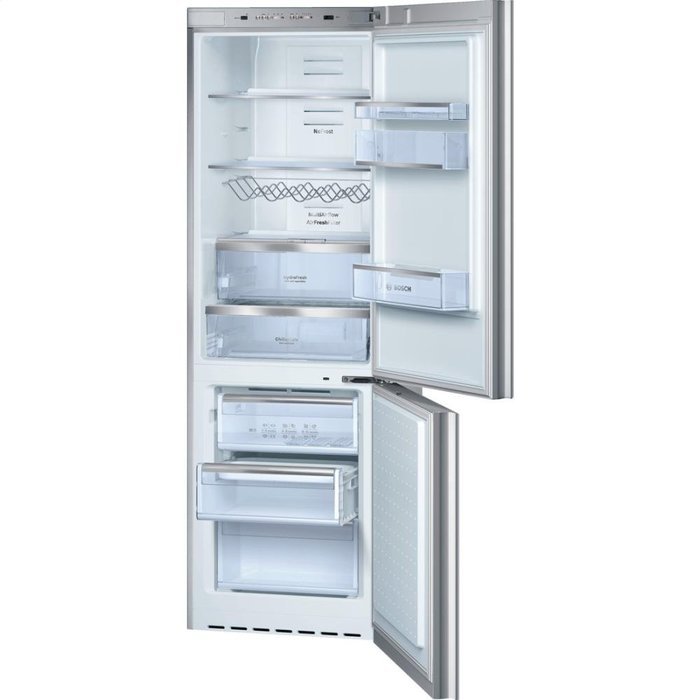 Bosch B10CB80NVS: 24" Glass Door Counter-Depth Bottom Freezer B10CB80NVS 800 Series - Glass on Stainless Steel N5