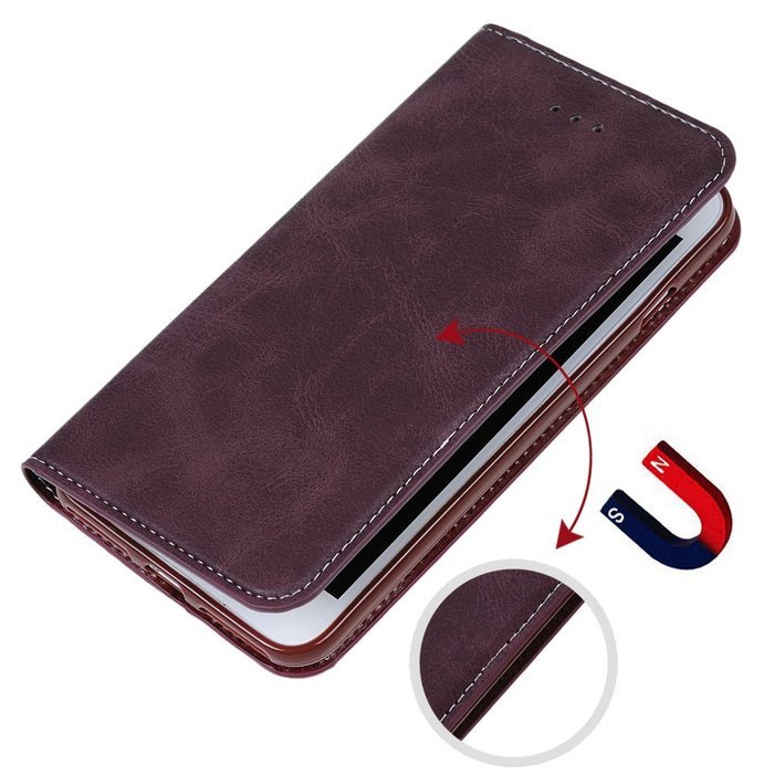 iPhone 7 Case (4.7 inch) - Book Style Wallet Stand Case Magnetic Smart Closure PU Leather Case Shockproof Soft... N24