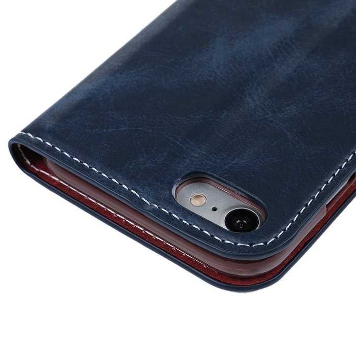 iPhone 7 Case (4.7 inch) - Book Style Wallet Stand Case Magnetic Smart Closure PU Leather Case Shockproof Soft... N26