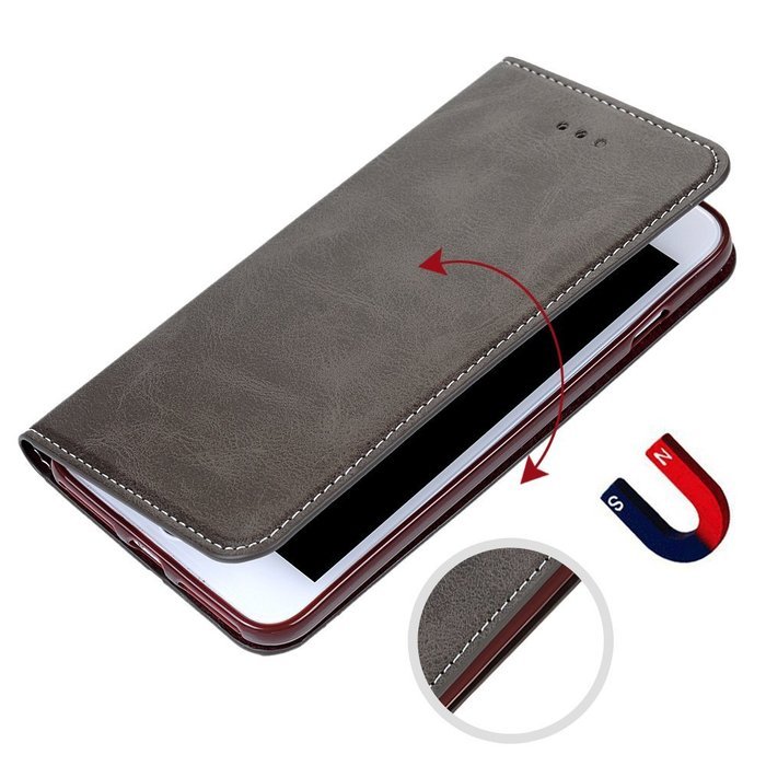 iPhone 7 Case (4.7 inch) - Book Style Wallet Stand Case Magnetic Smart Closure PU Leather Case Shockproof Soft... N28