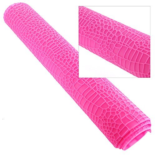 NY Cake Crocodile/Alligator Silicone Impression Mat, 22 1/2 x 15", Pink N2