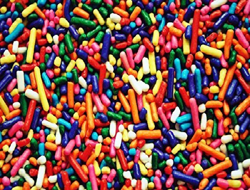 Oasis Supply Rainbow Jimmies/Sprinkles, 7-Ounce
