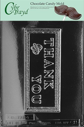 Cybrtrayd G011 Thank You Card Greeting Cards Chocolate Candy Mold with Copyrighted Molding Instructions