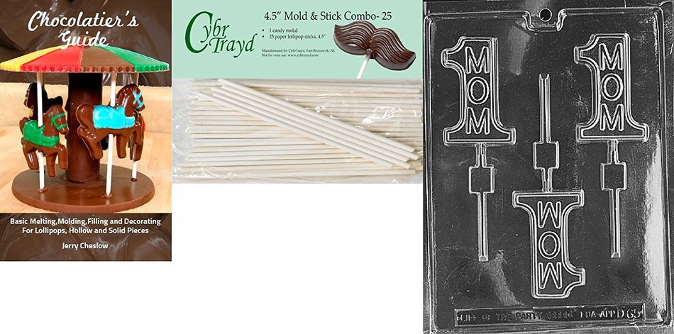 Cybrtrayd D065 Chocolate Candy Mold, No.1 Mom Lolly Dads and Moms N4