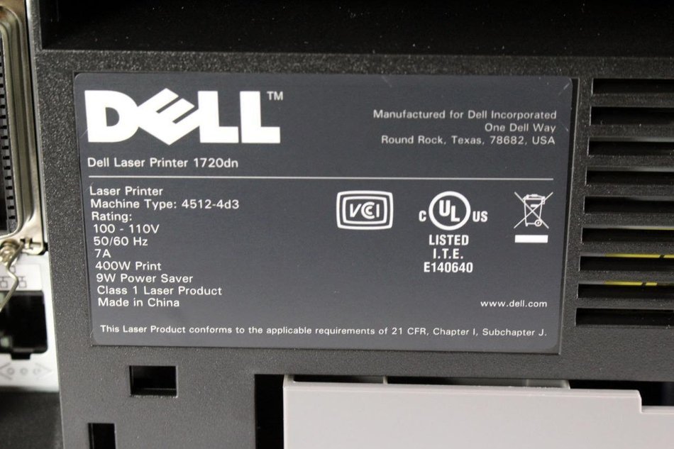 Dell 1720DN Laser Printer **Refurbished**, 1720DN (**Refurbished**) N5