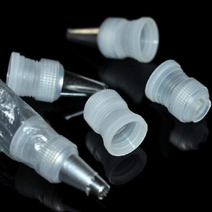 Click Down 1 set of Coupler Adaptor Icing Piping Nozzle Bag Cake Flower Pastry Decoration Tool
