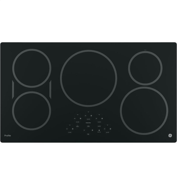 GE Profile 36" Black Touch Control Electric Induction Cooktop