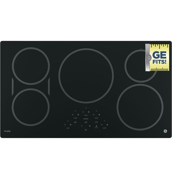 GE Profile 36" Black Touch Control Electric Induction Cooktop N3