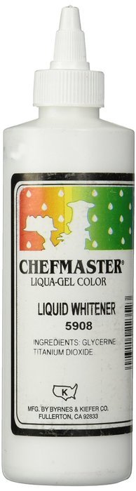 Chefmaster Liquid Whitener Food Color, 16-Ounce, White