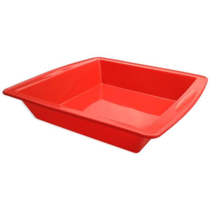 Silicone Cake Pan, 8.5" Silivo Square Cake Baking Mould, FDA-Approved Non-Stick Bakeware Decorating bread Pan,... N10