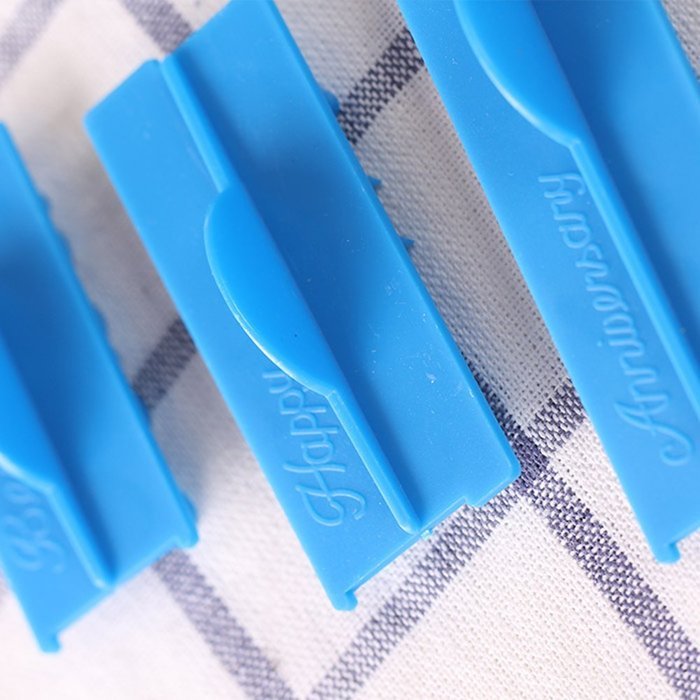 BleuMoo 6Pcs Letter Fondant Cake Mold Decorating Icing Cutter Mould Sugarcraft Tool DIY N6