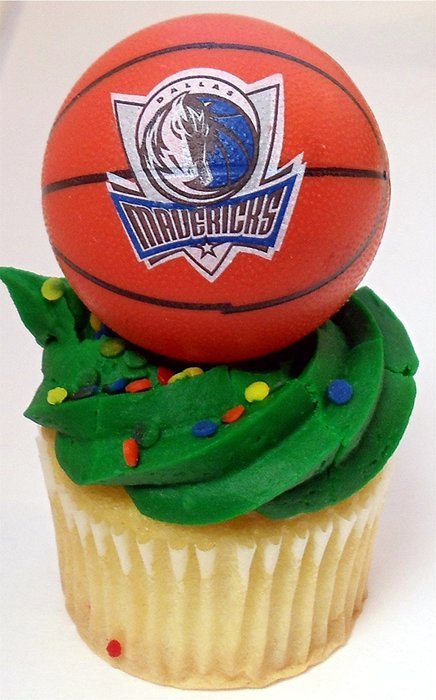 DALLAS MAVERICKS 14 Piece NBA Basketball Birthday Party Cupcake Topper Set - Includes All Cupcake Toppers and... N2