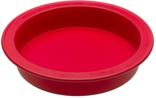 KitchenAid Silicone Bakeware 9-Inch Round Cake Pan, Red