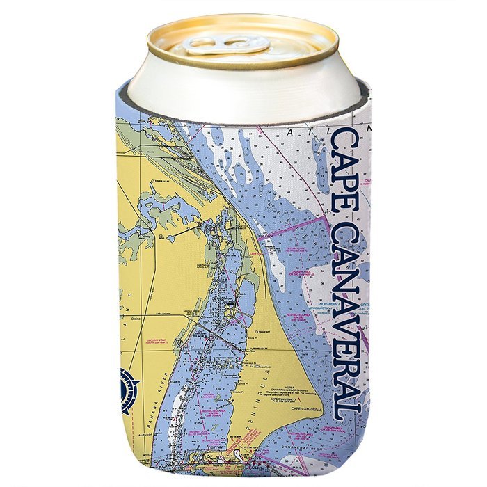 Altered Latitudes Cape Canaveral Chart Standard Beverage Cooler (4-Pack) N2