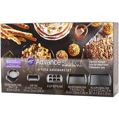 Wilton Advance - Select Nonstick 6-Piece Bakeware Set in Gunmetal