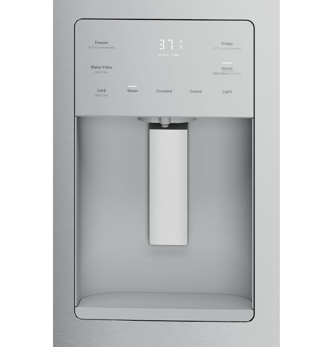 GE GFE24JSKSS 33" French Door Refrigerator with 23.8 cu. ft. Total Capacity, in Stainless Steel N7